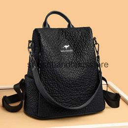 Backpack Style Kangaroo backpack is wear-resistant fashionable and minimalist in Korean version. Womens casual texture trend. handbag H240403