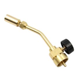 Full Copper Propane Torch Head High Temperature Heating MAPP Spray Torch Nozzle Flame Gun for Soldering/Brazing