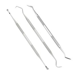 2024 4/5/6 Pcs Stainless Steel Dental Dentist Prepared Tool Set Instruments Tweezer Sickle Scaler Mirror Tartar Sure, here are three