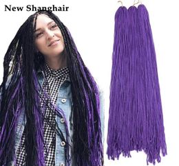 ZiZi Braids Hair 28Inch Box Braids Crochet Hair 50gpcs Grey Purple Pink Blonde Green Curly Braiding Synthetic Hair Extensions BS06712742