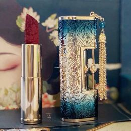 Lipstick Concentric Lock Lipstick Matte Lipstick Female Embossed Carved Moisturizing Chinese Style Genuine Enhance Complexion