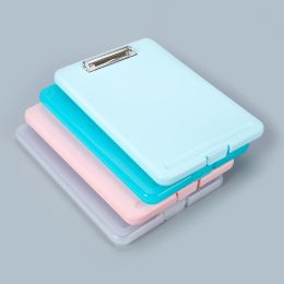 Folder Multifunctional 2in1 plastic folder A4 Writing pad Document box storage tablet holder PP board with strong metal clip