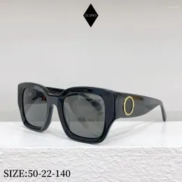 Sunglasses Acetate Square Black Vintage Women Female Fashion Brand Designer Rectangle Eyeglasses Steampunk Men Sun Glasses