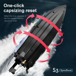 45KM/H RC High Speed Racing Boat Waterproof Speedboat 2.4G Remote Control Ship Water Game Kids Toys Children Birthday Gifts