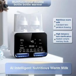 Automatic Baby Bottle Warmer &Sterilizer for Double Bottle Warmer for Breast Milk Newborn Feeding Bottle Warmer 6 In 1