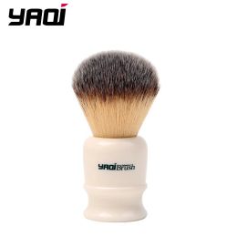 Brush YAQI 22mm White Handle Yellow Synthetic Hair Knot Men Wet Shaving Brush