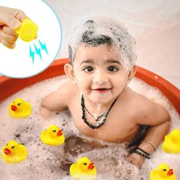 60-300pcs Squeaky Rubber Duck Duckie Float Bath Toys Baby Shower Water Toys for Swimming Pool Party Toys Gifts Boys Girls