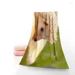 Towel Custom Cute Hedgehog 35x75cm Fitness Sports Portable Quick-drying Yoga Outdoor Microfiber