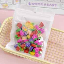 50Pcs Cute Animal Fruits Pencil Erasers for Kids Birthday Party Favour Kindergarten Student Prize Stationery