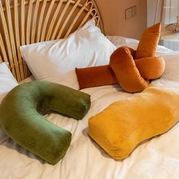 Pillow Inyahome Velvet Throw Wave Knot For Sofa Bed Waist Cute Kids Home Decor Geometric Art Room