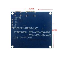 7 Inch 1024*600 Mini HDMI Controller Driver Board TFT LCD Screen For Computer Case Monitor Display Raspberry Pi