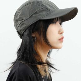 Hats for Women Summer, Spring, and Summer, Outdoor Functional Baseball Hats for Men and Women, Solid Colour Soft Top Sun Shading Duckbill Hats for Men and Women