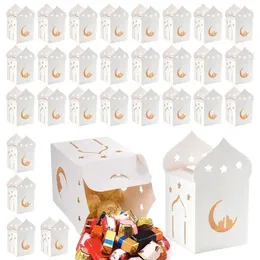 Gift Wrap Candy Treat Boxes Wedding Favors 30pcs Party Box Present Packing Envelopes For Eid Cokies Holder Tote Festival Decor