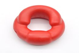 Water soluble TPR Heavy Cockrings Penis Ring Training Growth Scrotum Testicle Lock Cock Clamp Adult Game Testicles Stretcher9765464