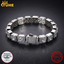 5mm-6,5 mm Vvs1 Farbe d Moissanit Kette Männer/Frauen Hip Hop Schmuck Sterling Sier Armband für Geschenke