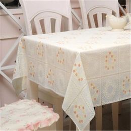 Table Cloth 003 Beige PVC Tablecloth Tea Cup Mat Cover Runner Water Oil Proof Dining Kitchen Antependium