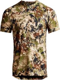 Men's T-Shirts Mens Core Lightweight Crew Quick Dry Printed Camo Short Sleeve T-shirt Summer Fishing Hunting Wear 2445