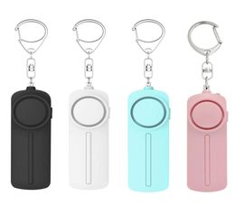 130db Safe Sound Personal Alarm Keychain Bright LED Light SelfDefense Emergency Alert Key Ring For Women Children8015237