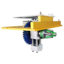 Mini Table Saw Lifting Spindle and Ball Bearing Spindle Motor Set Woodworking Cutting Polishing Spindle Saw Bearing Seat Shaft