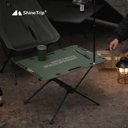 Furnishings Tactical Folding Table Portable Multifunctional Combination Table Lightweight Aluminium Alloy Picnic Camp Table Army Green Style