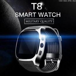 Smart Watch T8 Bluetooth With Camera Support SIM TF Card Pedometer Men Women Call Sport Smartwatch For Android Phone PK Q18 DZ09