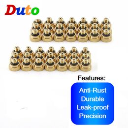 15M/20M DIY Misters for Outside Patio Misting Cooling System Kit with15/20pcs Brass Nozzle for Fan Greenhouse Garden Umbrellas