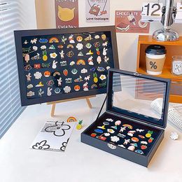 Jewellery Pouches Pin Display Case Breastpin Medal Box Storage Dust-Proof Brooch Rack Collection