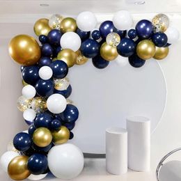 Party Decoration Blue Gold Balloon For Wedding Baby Shower Children Birthday Anniversary Bachelorette Business Activity Decor