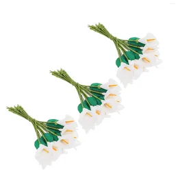 Decorative Flowers 144 Pcs Decorate Simulation Small Bouquet Artificial Mini Iron Wire For Crafts