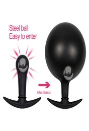 Massage Silicone Inflatable Butt plug Anal Toys for Woman Expandable Vaginal Anal Dilator Large Pump Dildo Sex Balls Toy For Adult5070905