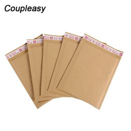 Blackboard 100pcs Natural Kraft Paper Bubble Envelope Shockproof Bubble Mailer Self Seal Adhesive Shipping Mailing Bags Business Supplies