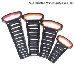 5/8/10/12Pcs Wrench Organizer Tray Tool Storage Rack Plastic Socket Holder Wall Mounted Hand Tools Organizer Cabinet