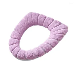 Toilet Seat Covers Winter Warm Cover Washable Bathroom Pad Cushion Thicker Soft Mat Knitting Warmer Closestool