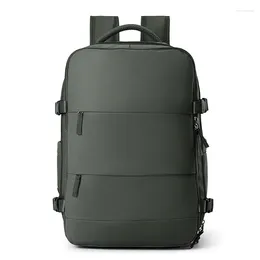 Backpack Multifunctional For Outdoor Travel Women's Cosmetics Storage Bag Men's 17 Inch Laptop Dry And Wet Separation
