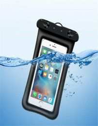 65quot Waterproof Floating Pouch Dry Bag Airbag Swimming Bag Case Cover For iPhone Samsung Cell Phone3572568