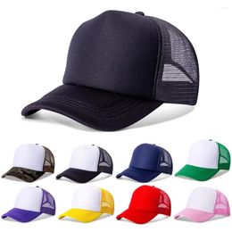 Ball Caps Unisex Baseball Cap Adjustable Fashion Summer Hat Mesh Curved Visors Sun Trucker For Women Men