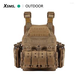 Hunting Jackets 1000D Nylon Plate Carrier Tactical Vest Outdoor Protective Adjustable Molle For Combat Accessories