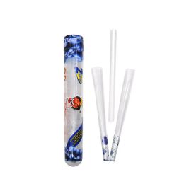 2021 New Design Honeypuff Fruit Flavor Blue Berry Transparent Cone Air Pipe 78mm filter One Box 24 Tube Each Tube 2 Cones 22 LL