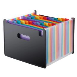 File 13/24/37/48 Pockets Expanding File Folder A4 Organiser Portable Business File Office Supplies Document Holder Carpeta Archivador