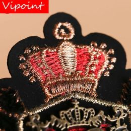 Toothbrush Embroidery Metal Patch Letter Leaf Crown Applique Clothes Jacket Badge Patches for Clothing WF22821