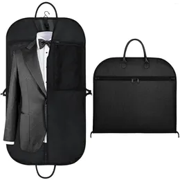 Duffel Bags 43" Gusseted Business Travel Garment Bag Foldable Durable Thick Oxford Cloth With 5 Zippered Pockets And 2 Handles