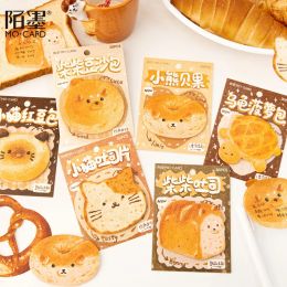 30 Sheets/pack cute bread Sticky Notes Writing Memo Pads Page Marker Sticky Notes Pads For Kids Gifts Office School Supplies