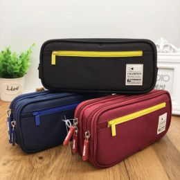 Bags Large Capacity Pencil Case DoubleLayer MultiFunction Student Pencil Case Korean Pencil Case For Primary And Secondary School