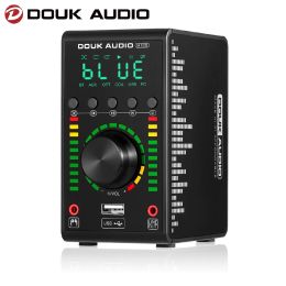 Douk Audio Mini Dijital Amplifikatör KOAX/OPT Entegre Bluetooth 5.0 Amp Ev/Araba/Deniz Ses AMP USB Player 24B/192K