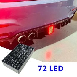 LED Tail Lights For Car Fit For BMW/Benz/VW Universal Vehicle Rear Diffuser Spoiler 12V F1 Style 72LEDs Brake Light Signal Lamp