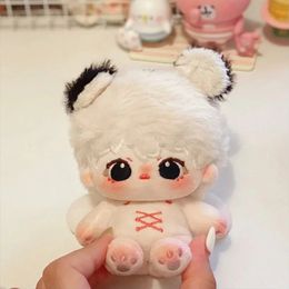 Limited 10 cm carino mini bambola peluche giocattolo nessun attributo kawaii cucciolo bianco peluche in cotone peluche regalo ripieno 240403