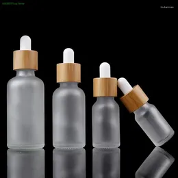 Storage Bottles 1Pc 5ml-100ml Frost Glass Dropper Bottle Empty Cosmetic Packaging Container Vials Essential Oil