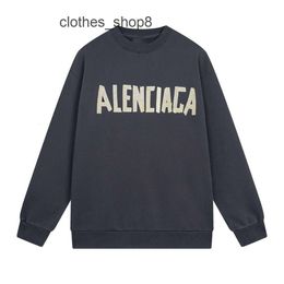 balencigs Hoodies High Home Men Fashion Brand Sweaters Quality b Spray Hoodie Adhesive Tape Direct Sweater Printing Wash Version Out Paris Men's Women's 84X7