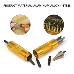 Tools Case Prep MultiTool Multifunctional Primer Pocket Cleaners Reamers Aluminum Alloy+Steel For Metal/Plastic/Wood Shelling