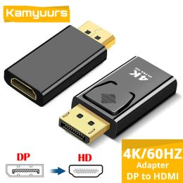 4K 60Hz DP to HDMI Adapter Male To Female Displayport to HDMI Converter Display Port to HDMI-Compatible Connector for PC Monitor